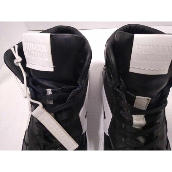 Human Nation Gender Neutral Shoes Leather Made in Italy *Rare* Sz 12M 14W - Picture 4 of 9